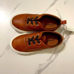 Faux-Leather Oxford sneakers for toddler boys